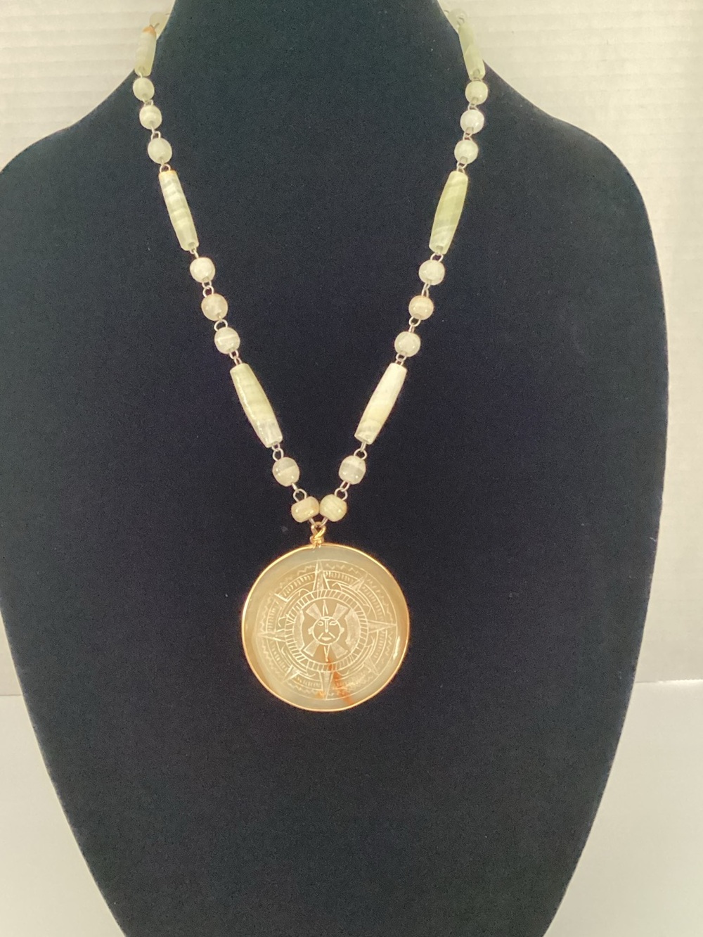 Vintage Aztec Agate necklace